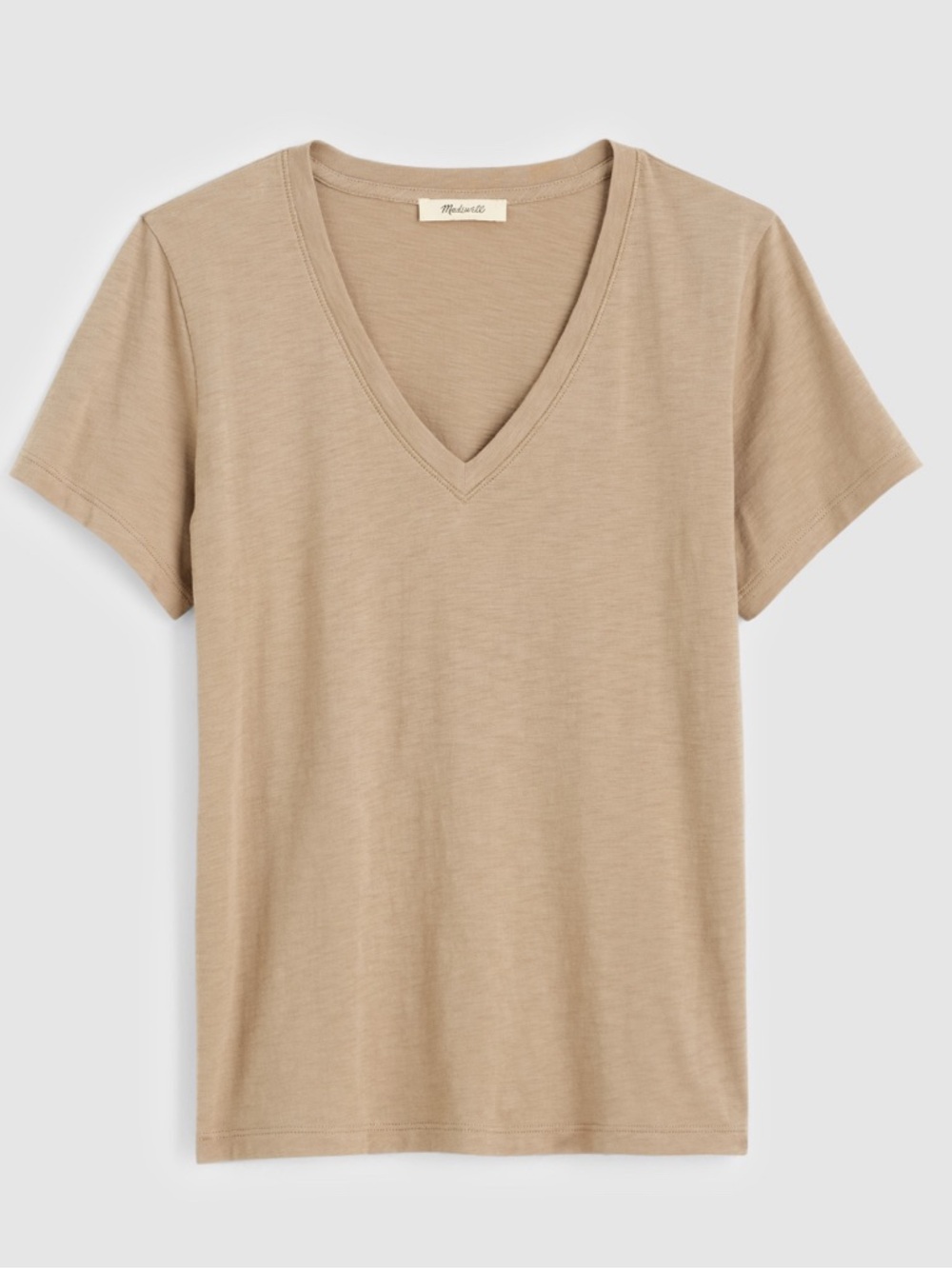 NWT MADEWELL The Easy Crop V Neck Tee size women’s extra large